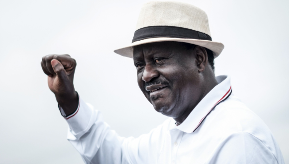 Former Prime Minister Raila Odinga.